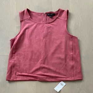 BNWT banana republic vegan suede shell in dusty pink size M